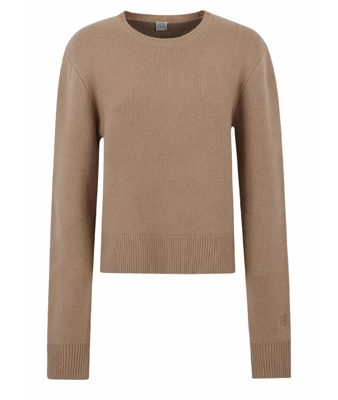 TOTEME Бежевый шерстяной джемпер / свитер, фото 1