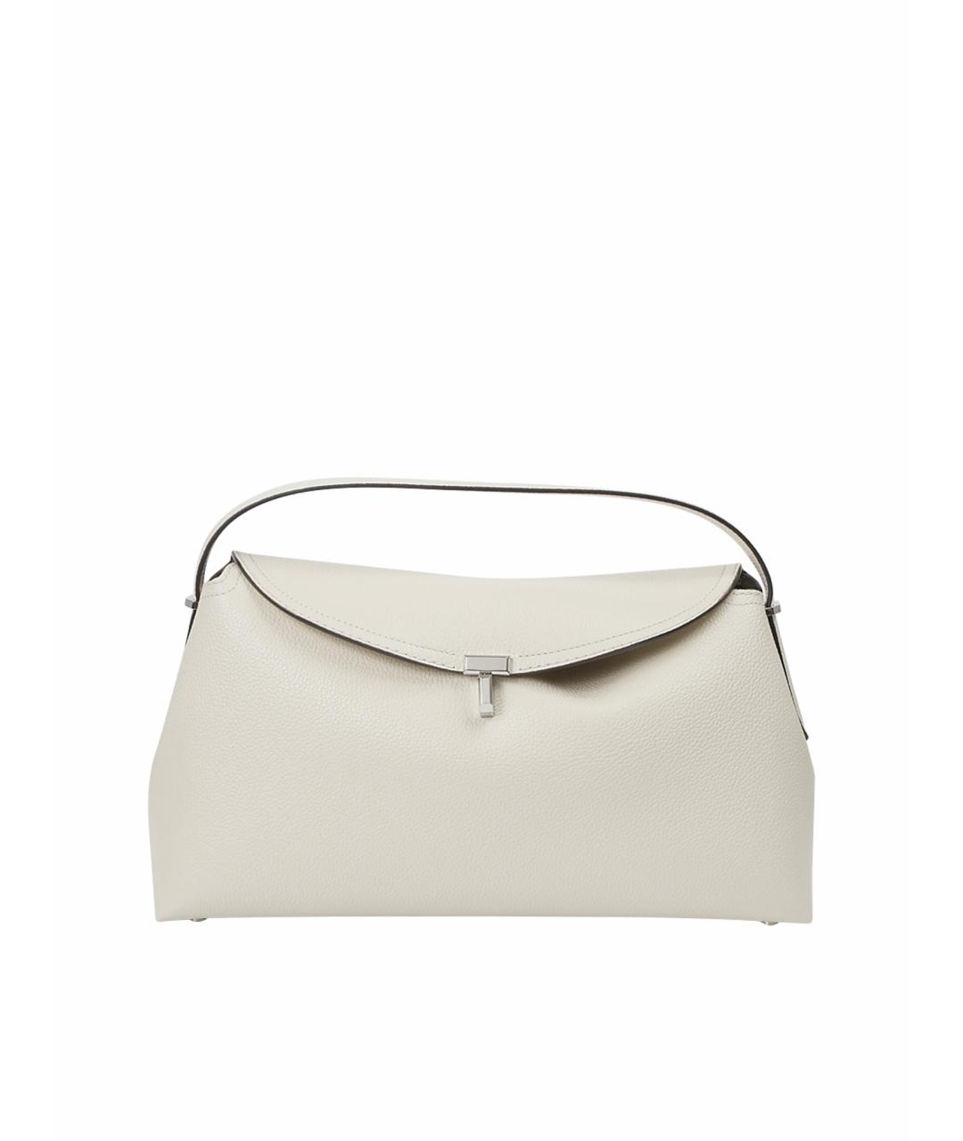 TOTEME Белая кожаная сумка с короткими ручками, фото 1