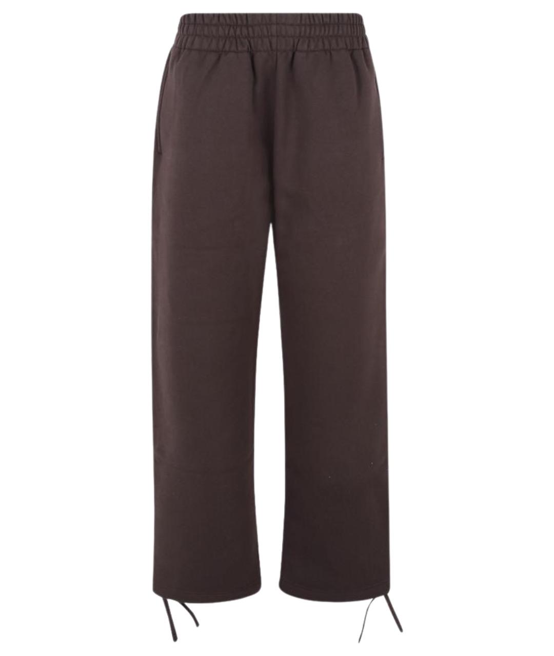 GUCCI Коричневые хлопковые повседневные брюки, фото 1