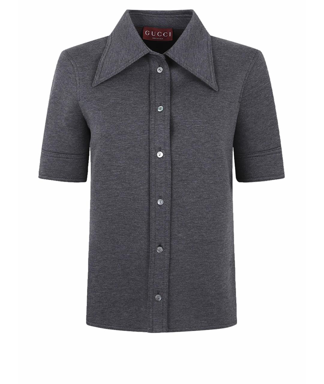 GUCCI Серая шерстяная рубашка, фото 1