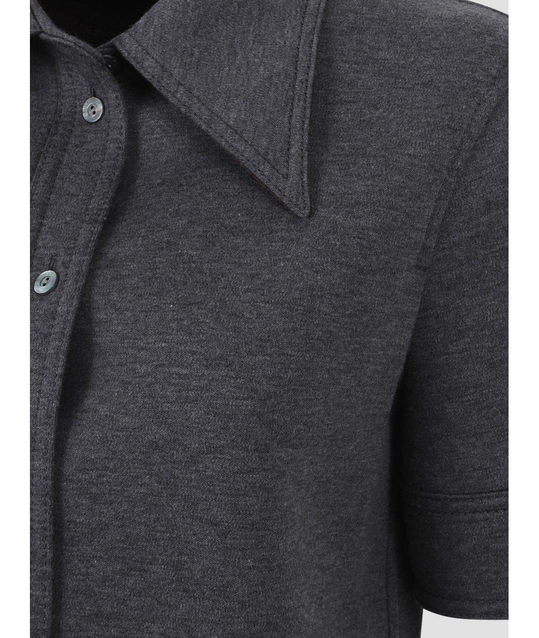 GUCCI Серая шерстяная рубашка, фото 3
