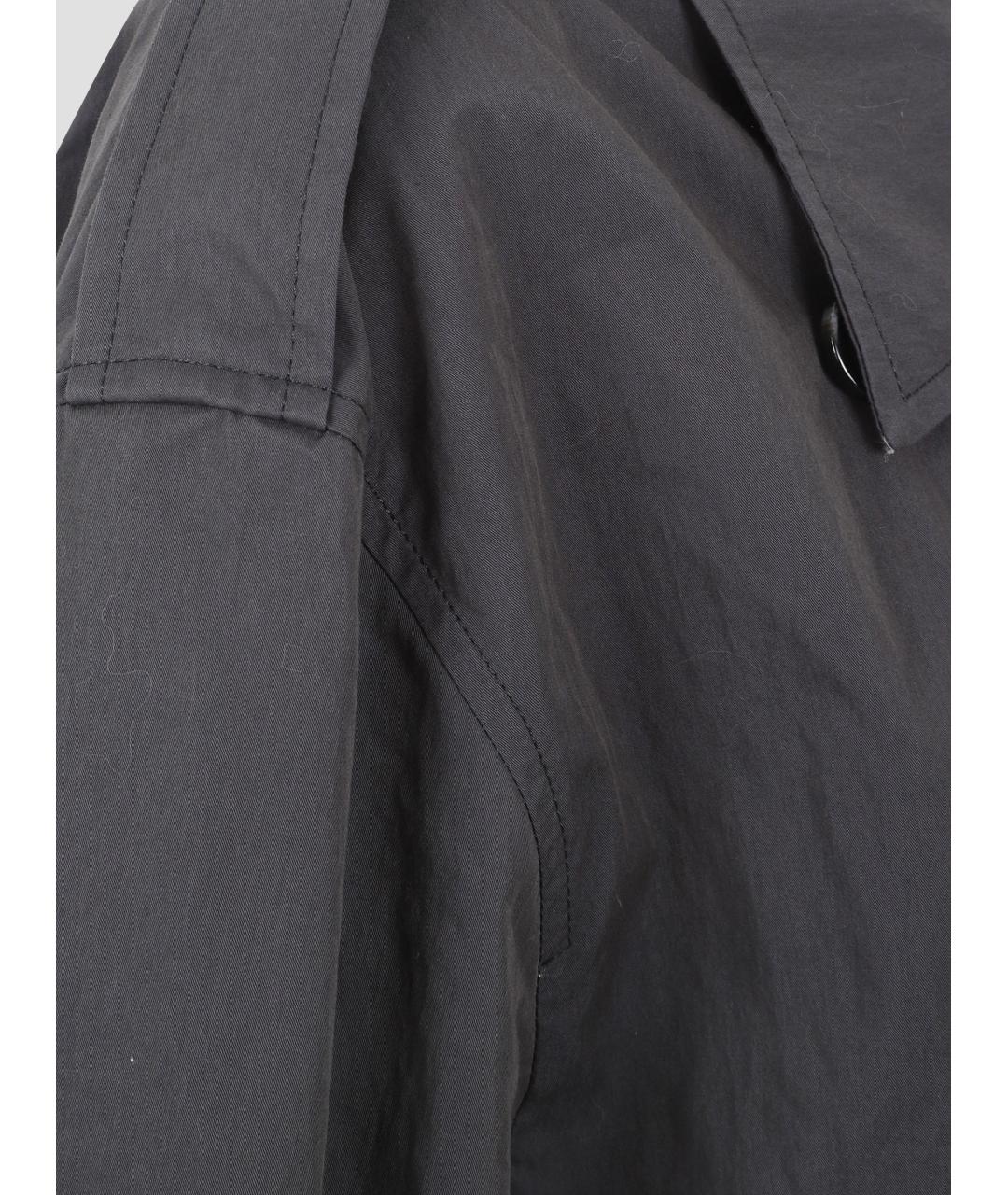 TOTEME Черный хлопковый тренч/плащ, фото 3