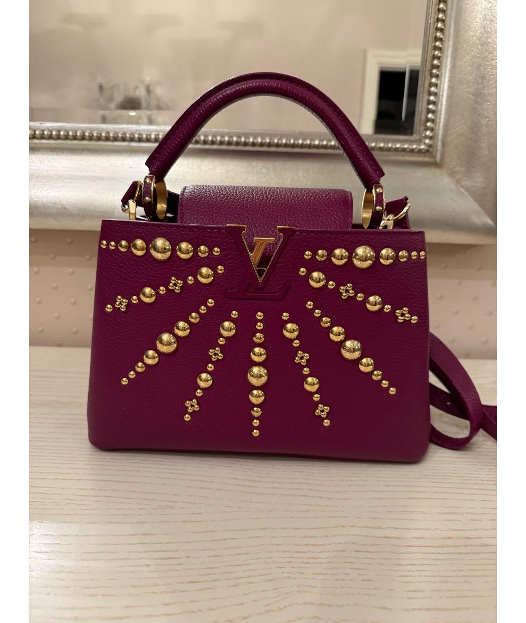 LOUIS VUITTON Розовая кожаная сумка с короткими ручками, фото 9