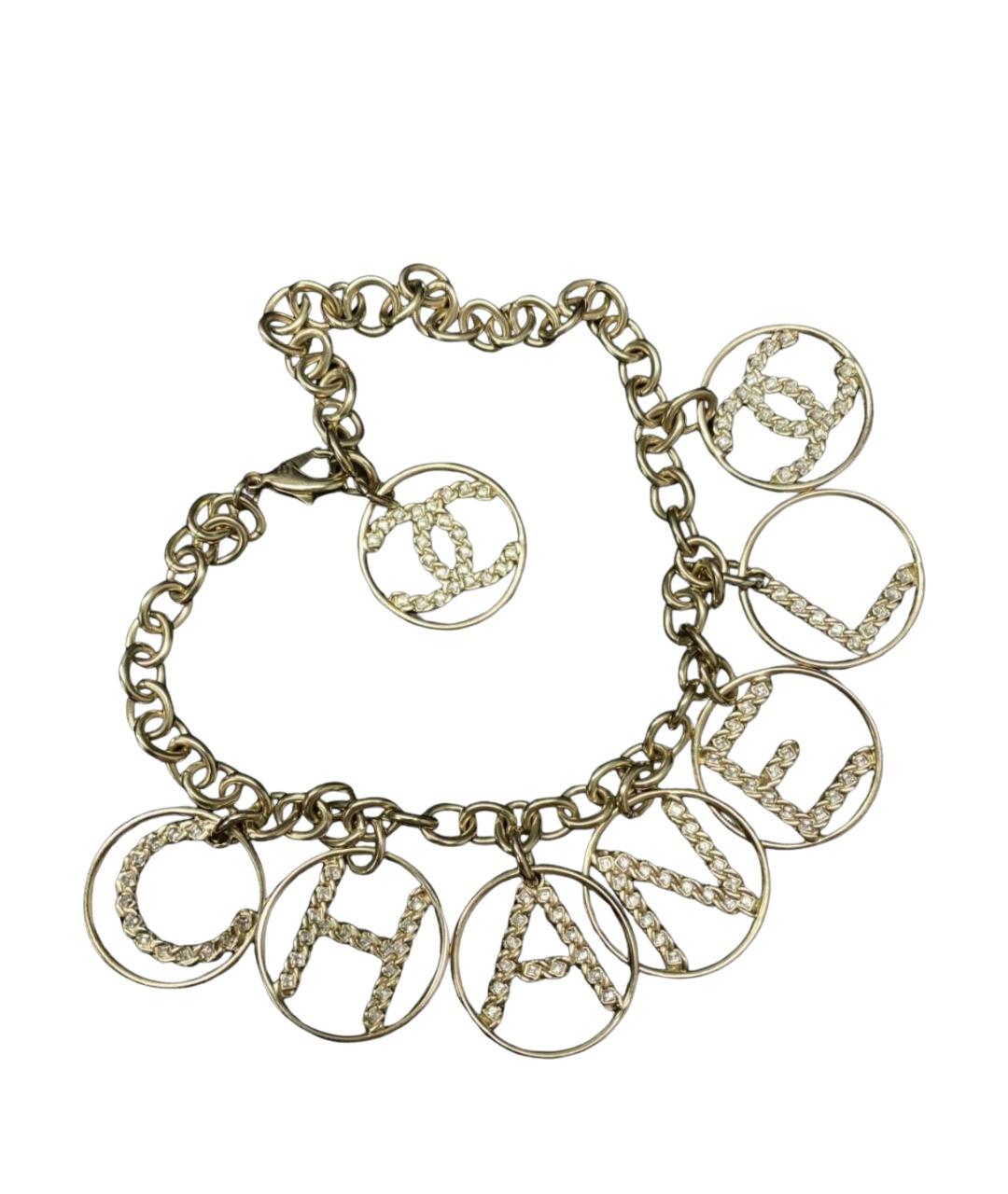 CHANEL Золотое металлическое колье, фото 1