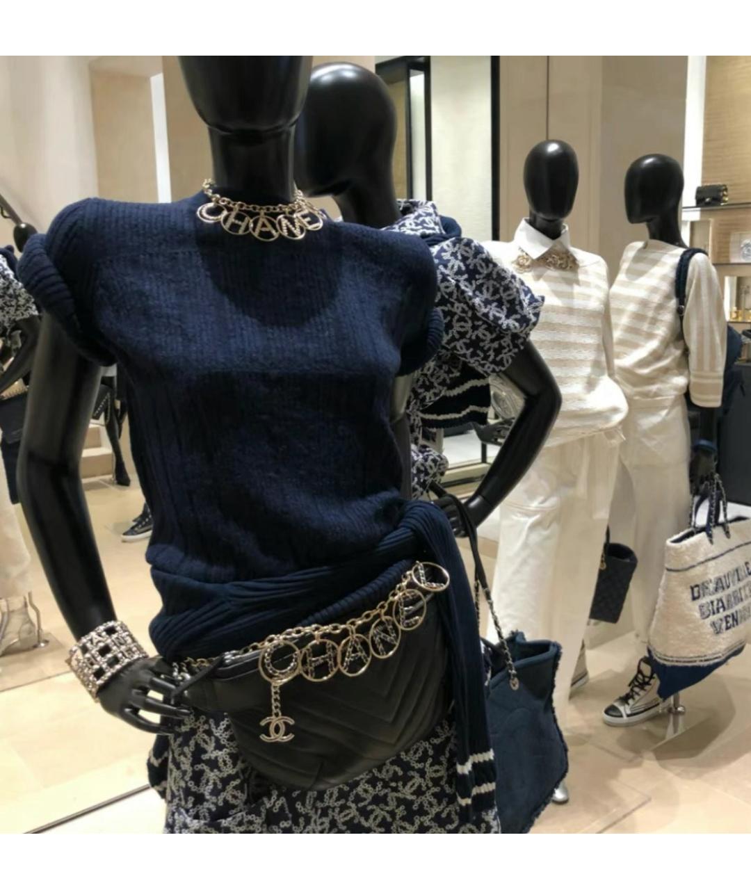 CHANEL Золотое металлическое колье, фото 7