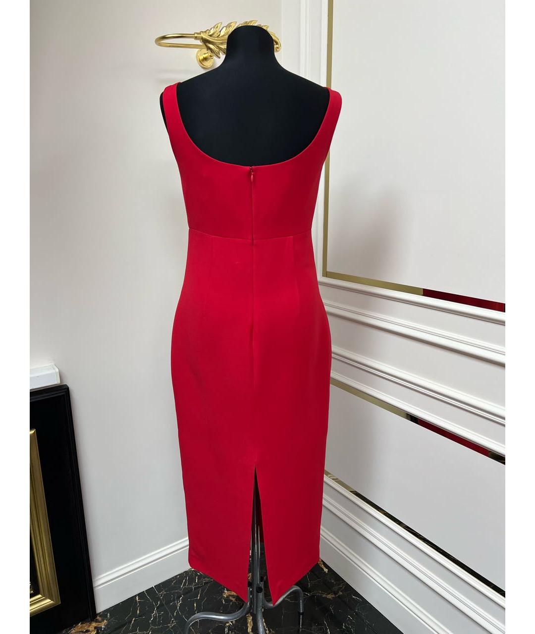 ROLAND MOURET Красное коктейльное платье, фото 3