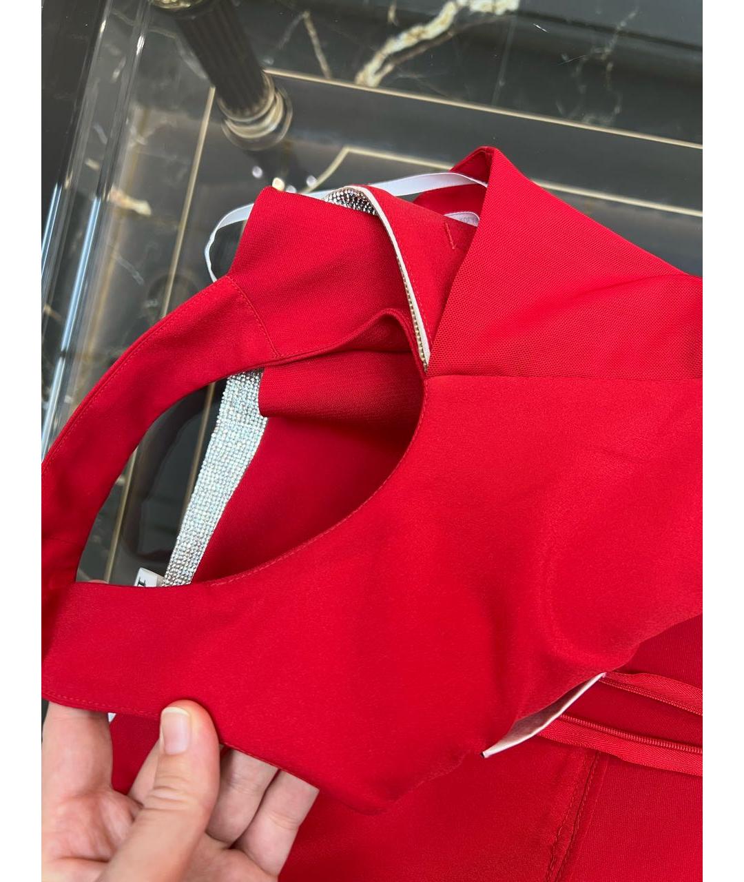 ROLAND MOURET Красное коктейльное платье, фото 7