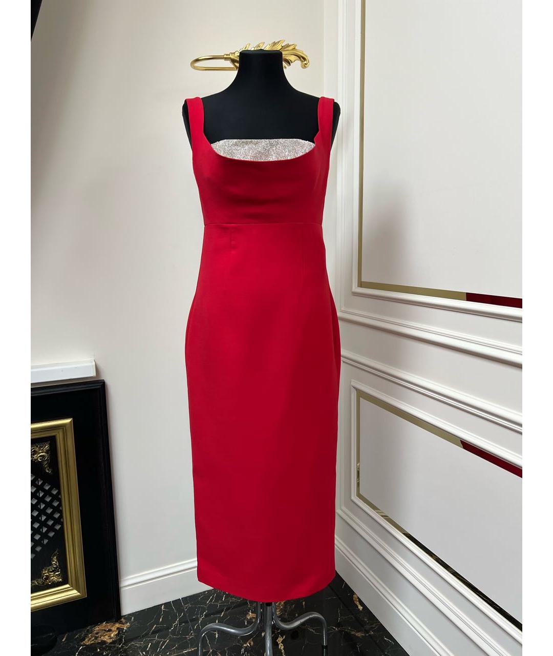 ROLAND MOURET Красное коктейльное платье, фото 9