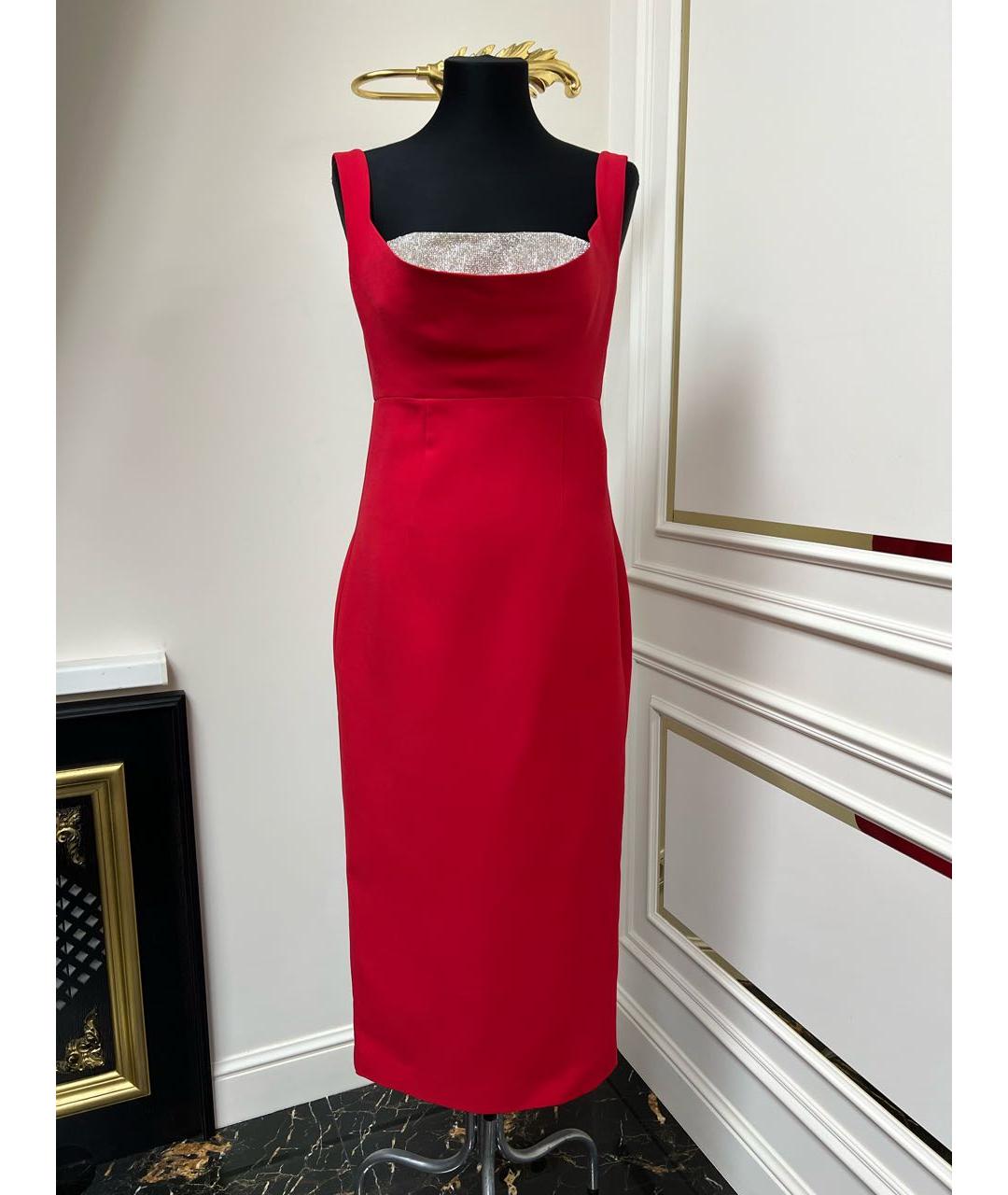 ROLAND MOURET Красное коктейльное платье, фото 2