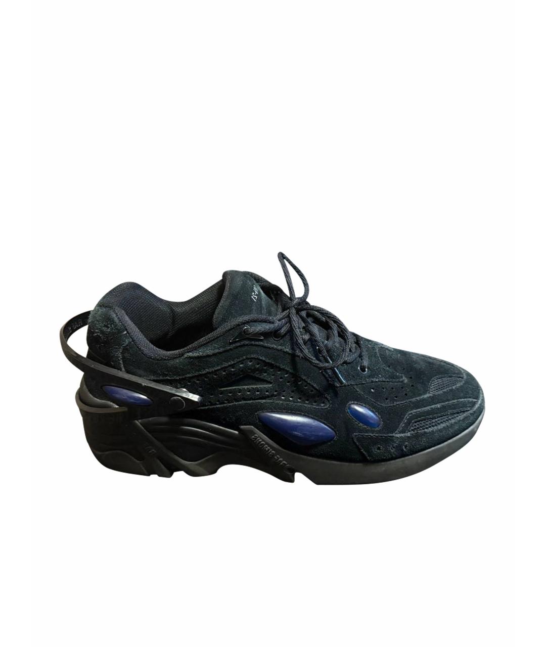 RAF SIMONS Черные низкие кроссовки / кеды, фото 1