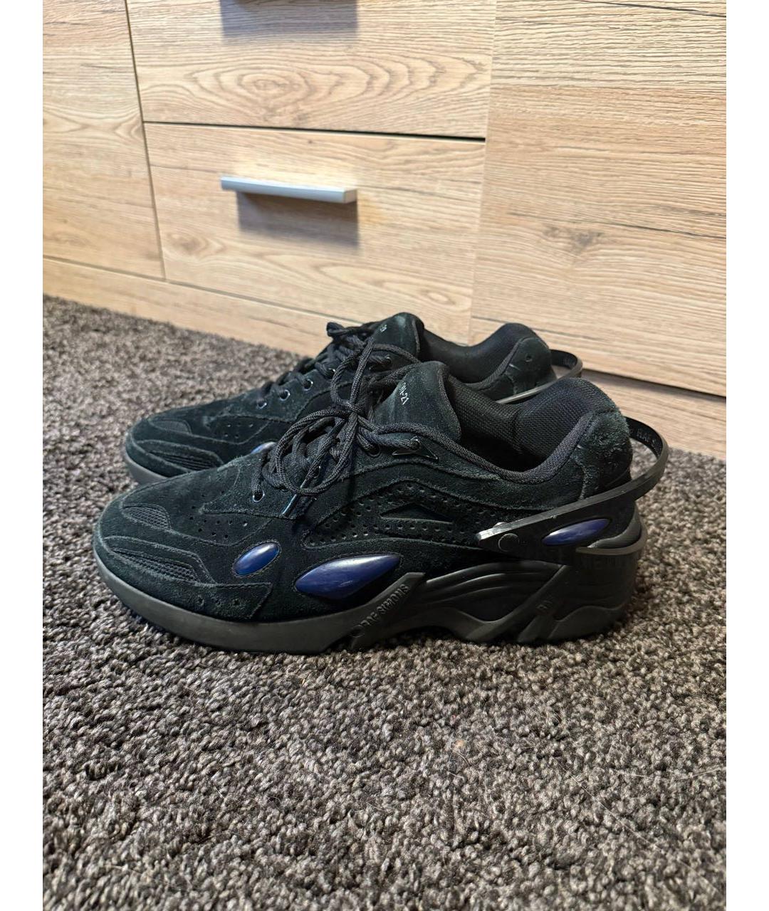 RAF SIMONS Черные низкие кроссовки / кеды, фото 5