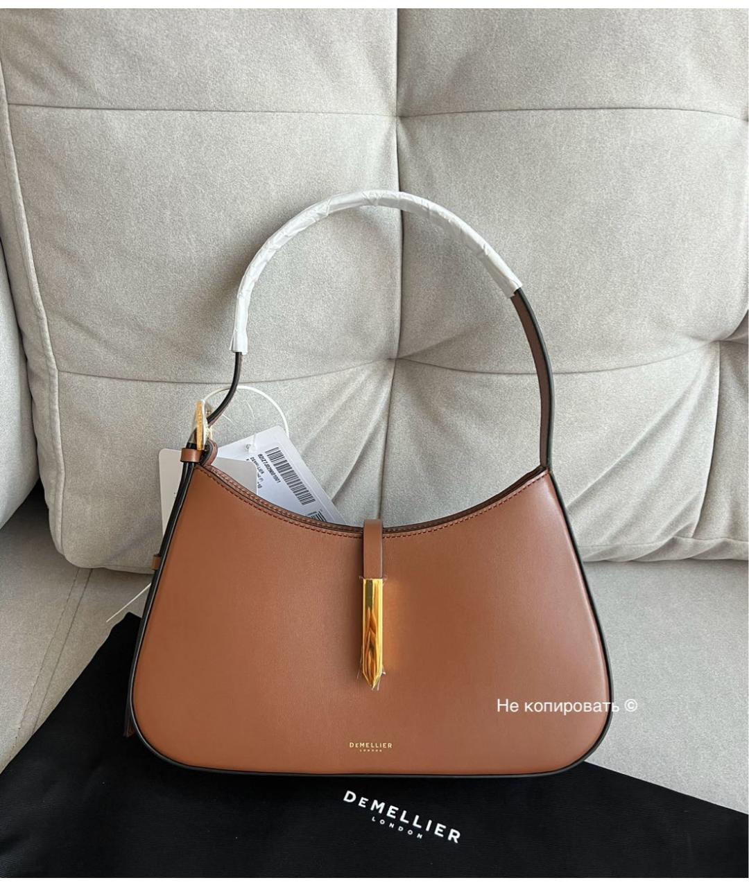 DEMELLIER Коричневая кожаная сумка через плечо, фото 2