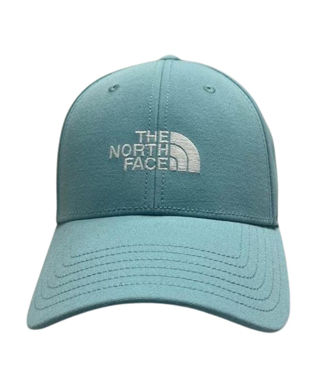 THE NORTH FACE Бирюзовая синтетическая кепка/бейсболка, фото 1