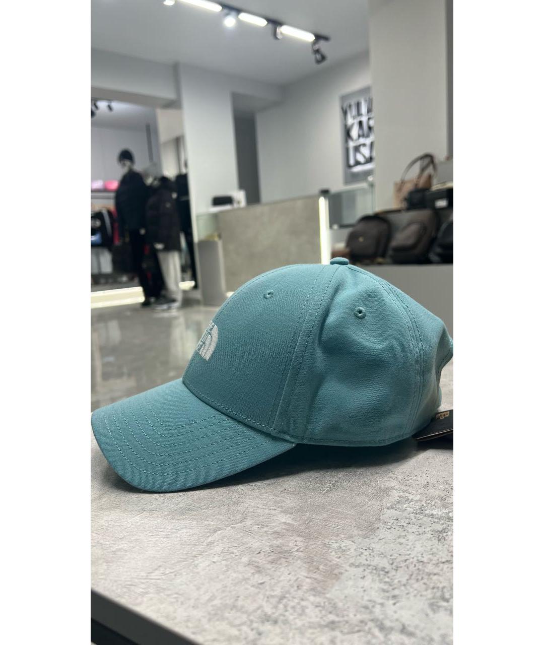 THE NORTH FACE Бирюзовая синтетическая кепка/бейсболка, фото 3