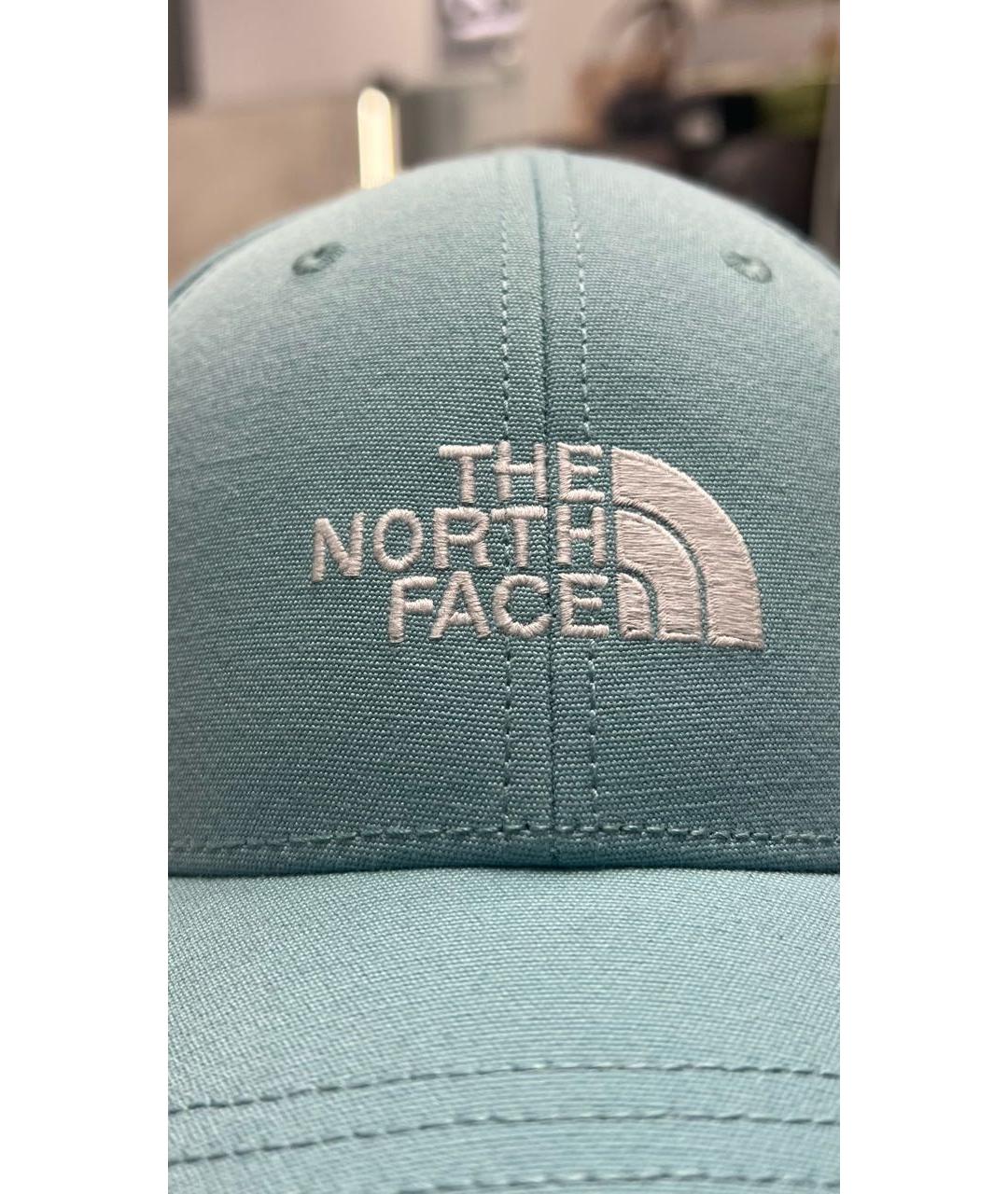 THE NORTH FACE Бирюзовая синтетическая кепка/бейсболка, фото 4