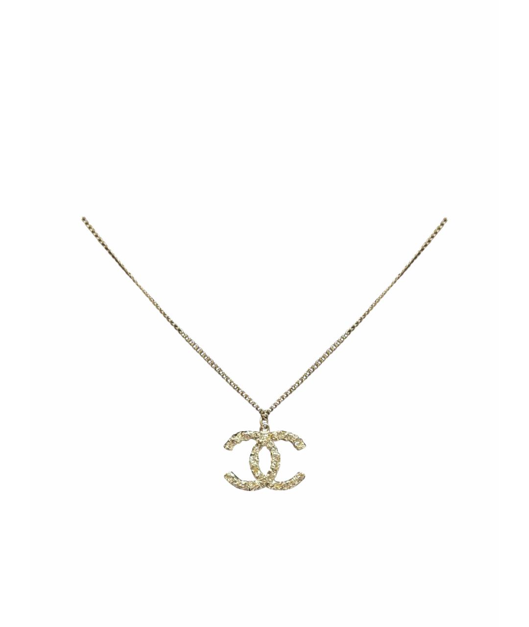 CHANEL Золотая металлическая подвеска, фото 1
