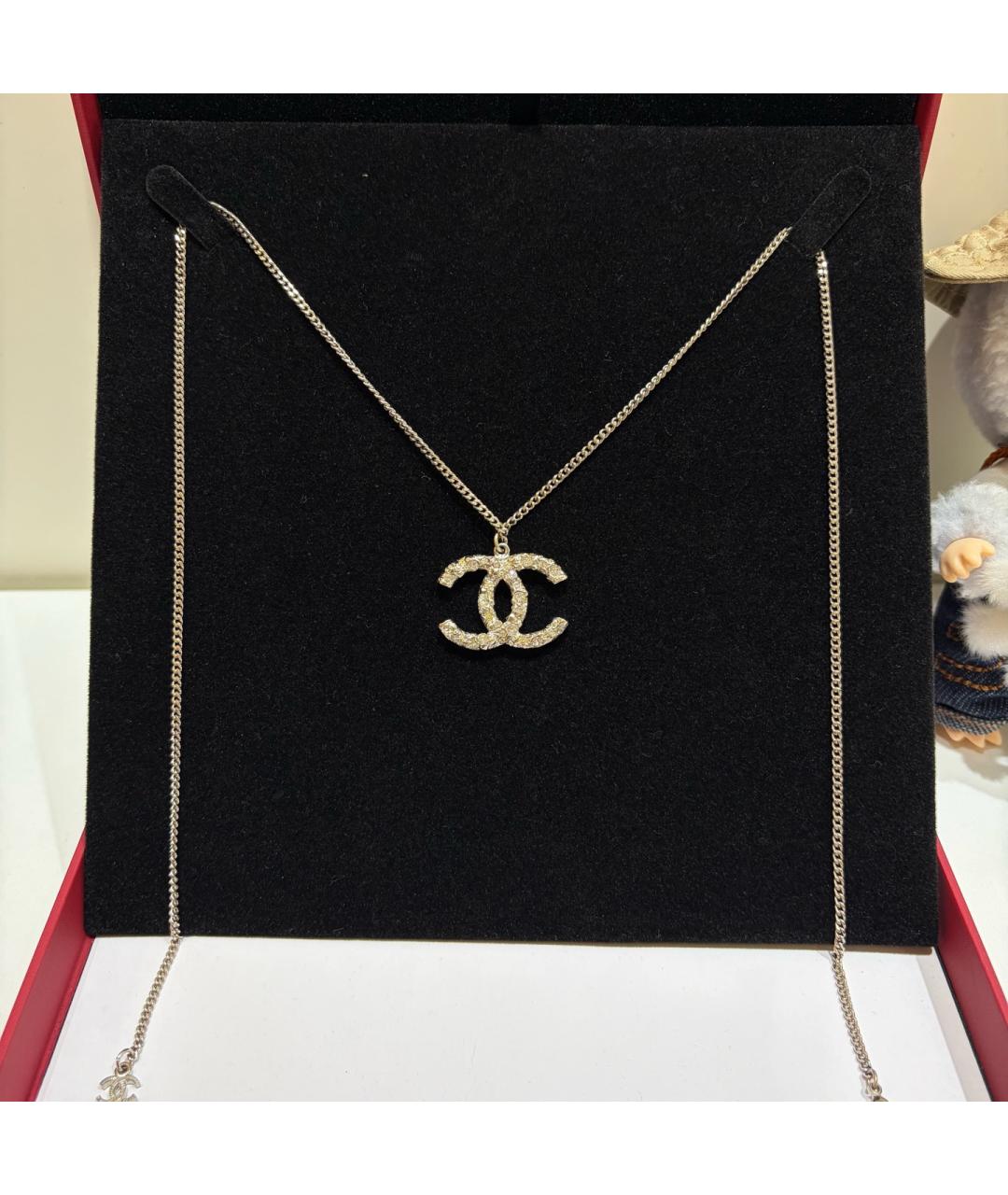 CHANEL Золотая металлическая подвеска, фото 5