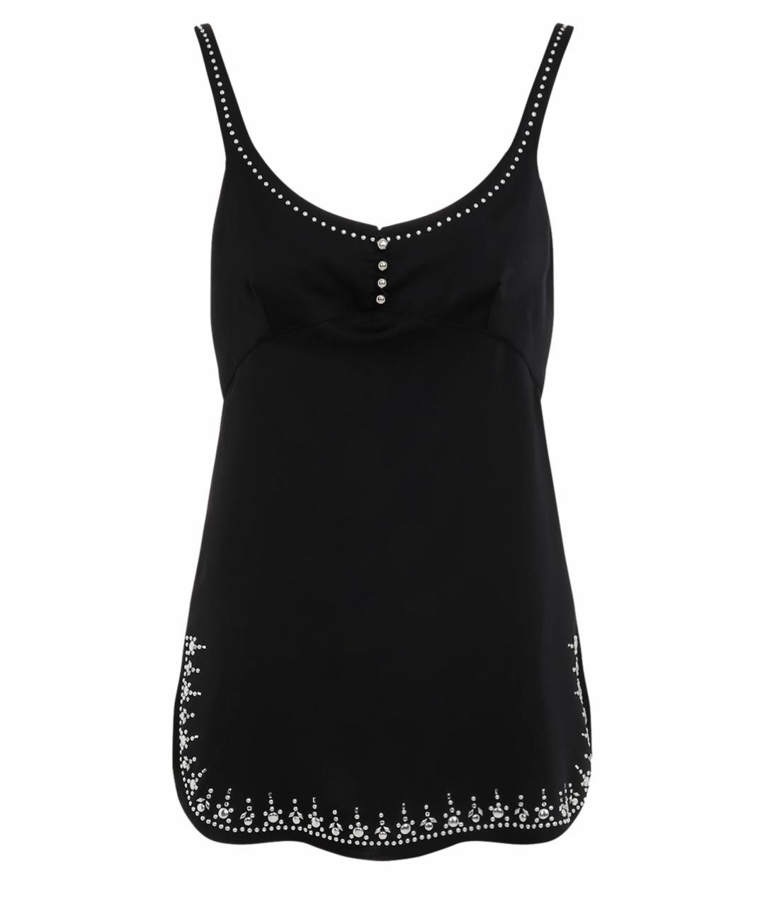 PACO RABANNE Черное полиэстеровое платье, фото 1