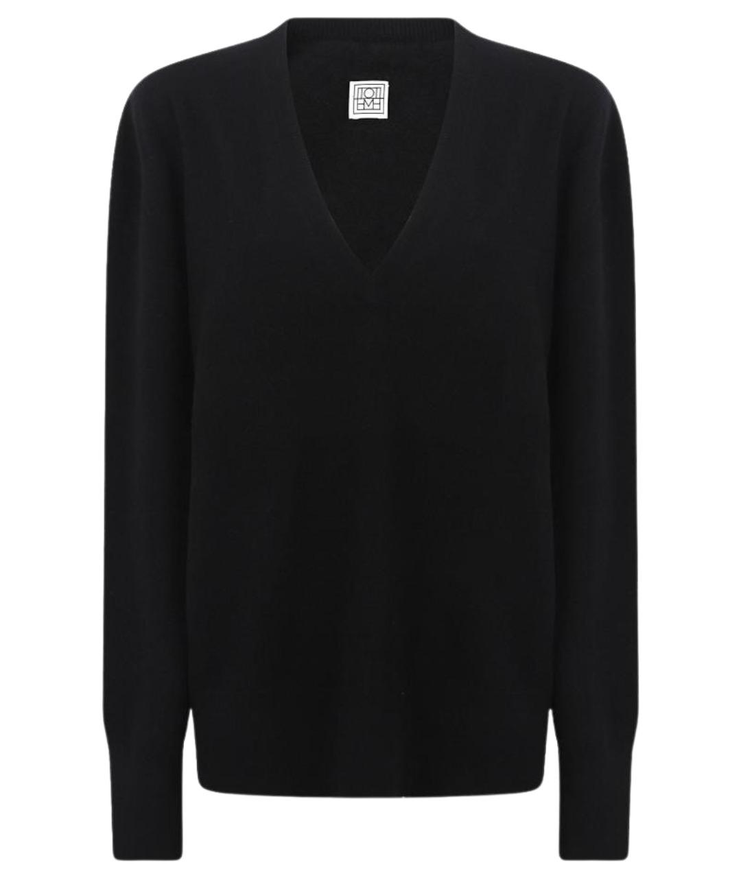 TOTEME Черный кашемировый джемпер / свитер, фото 1
