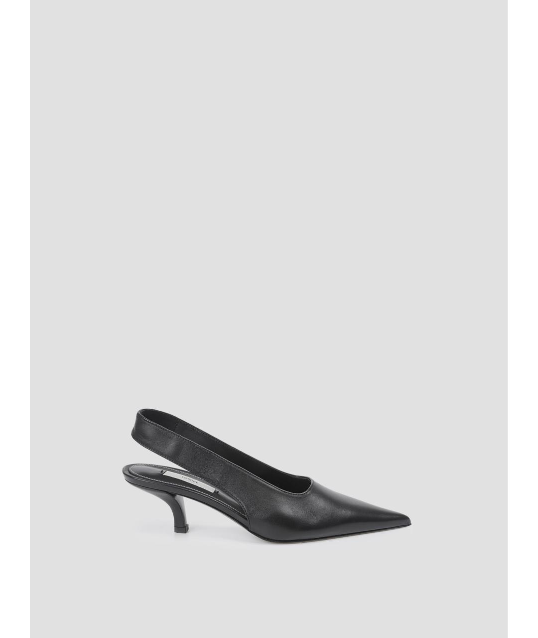 TOTEME Черные кожаные туфли, фото 4