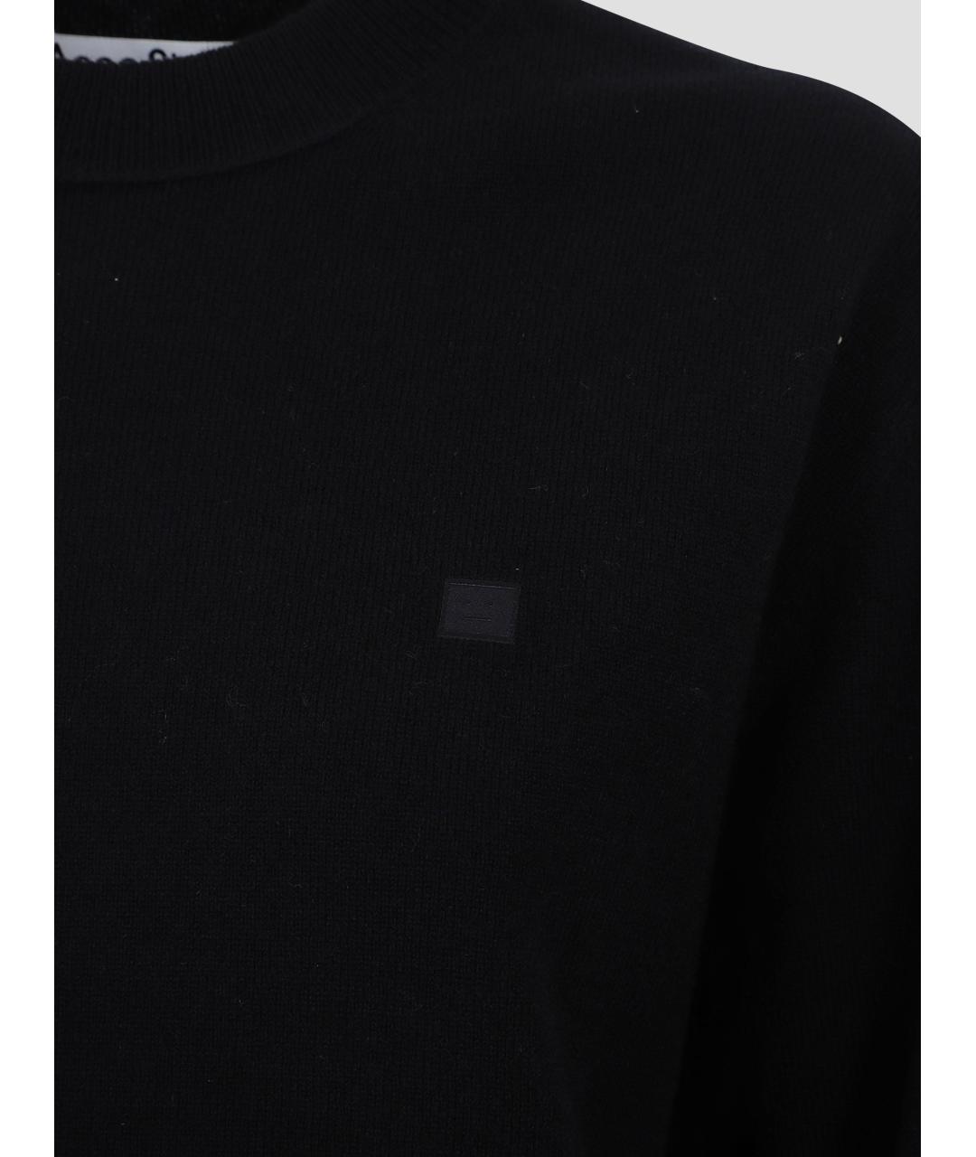 ACNE STUDIOS Черный шерстяной джемпер / свитер, фото 3