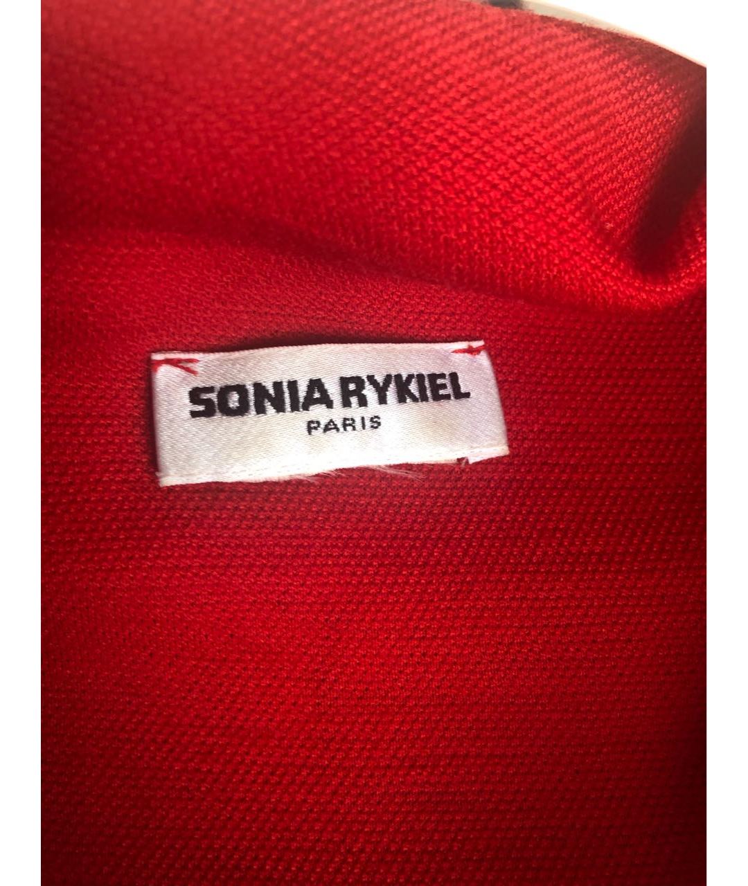 SONIA RYKIEL Красный шерстяной джемпер / свитер, фото 4