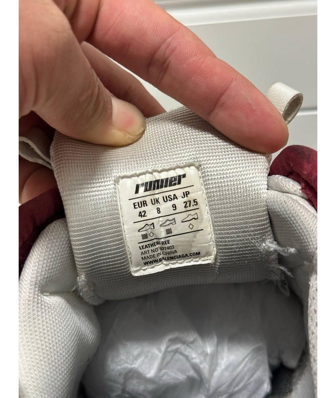 BALENCIAGA Мульти текстильные высокие кроссовки / кеды, фото 4