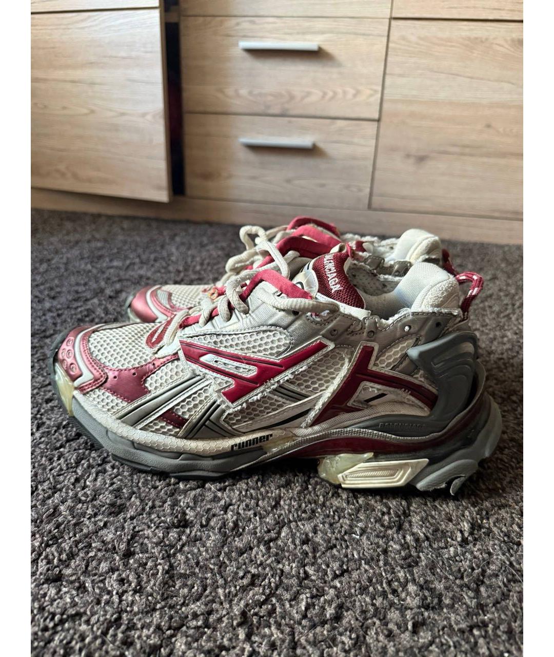 BALENCIAGA Мульти текстильные высокие кроссовки / кеды, фото 5