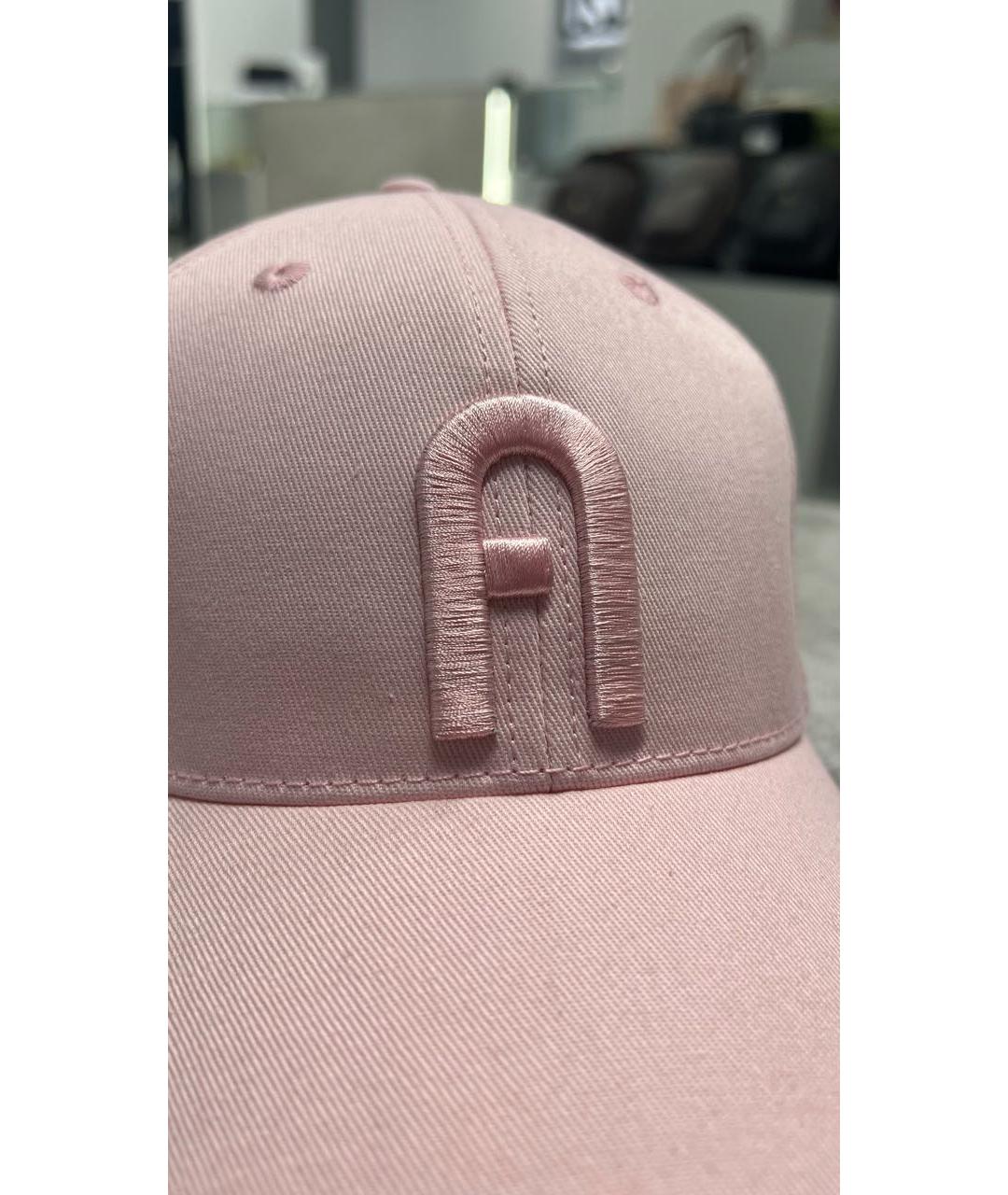 FURLA Розовая хлопковая кепка, фото 4