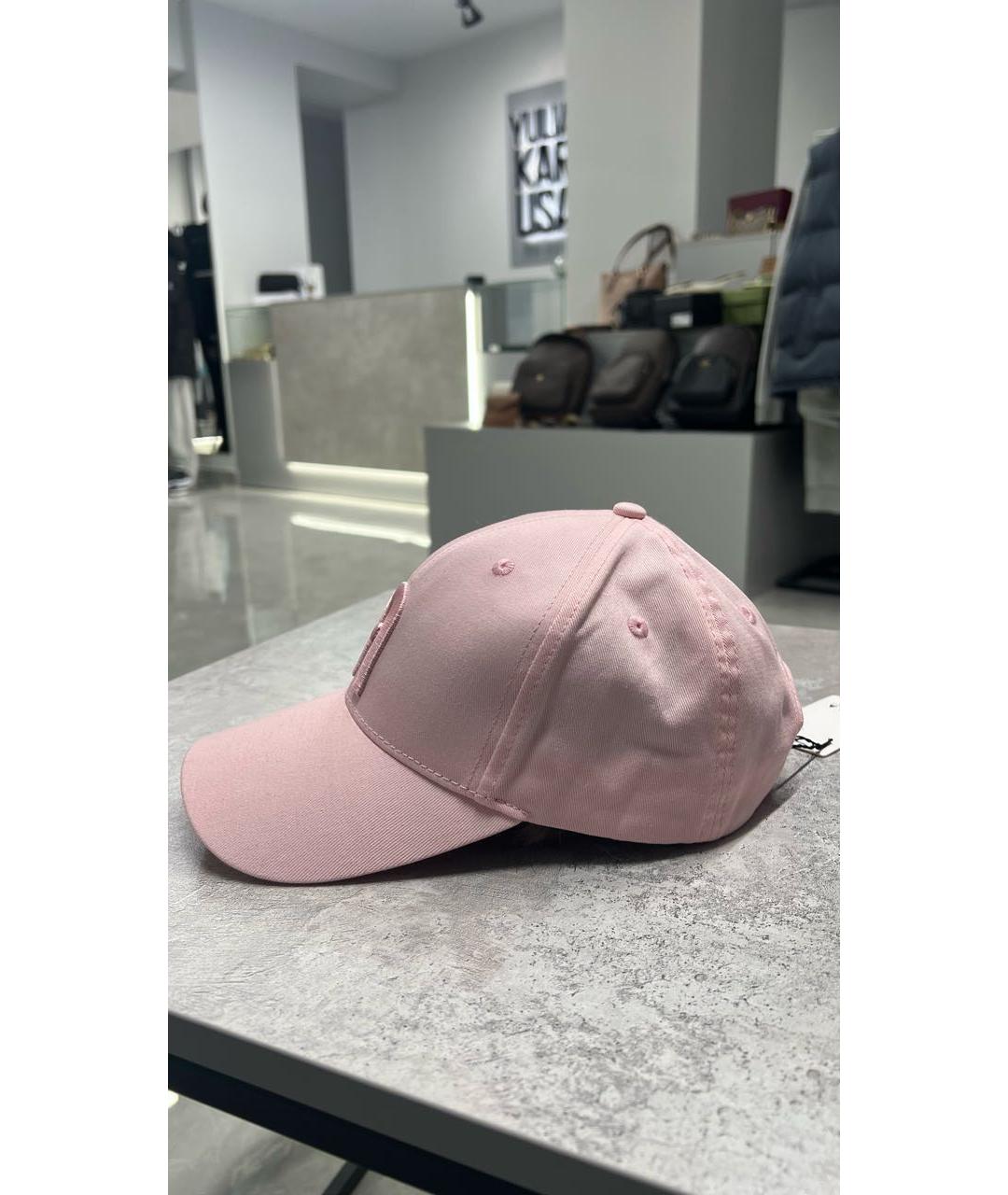 FURLA Розовая хлопковая кепка, фото 3