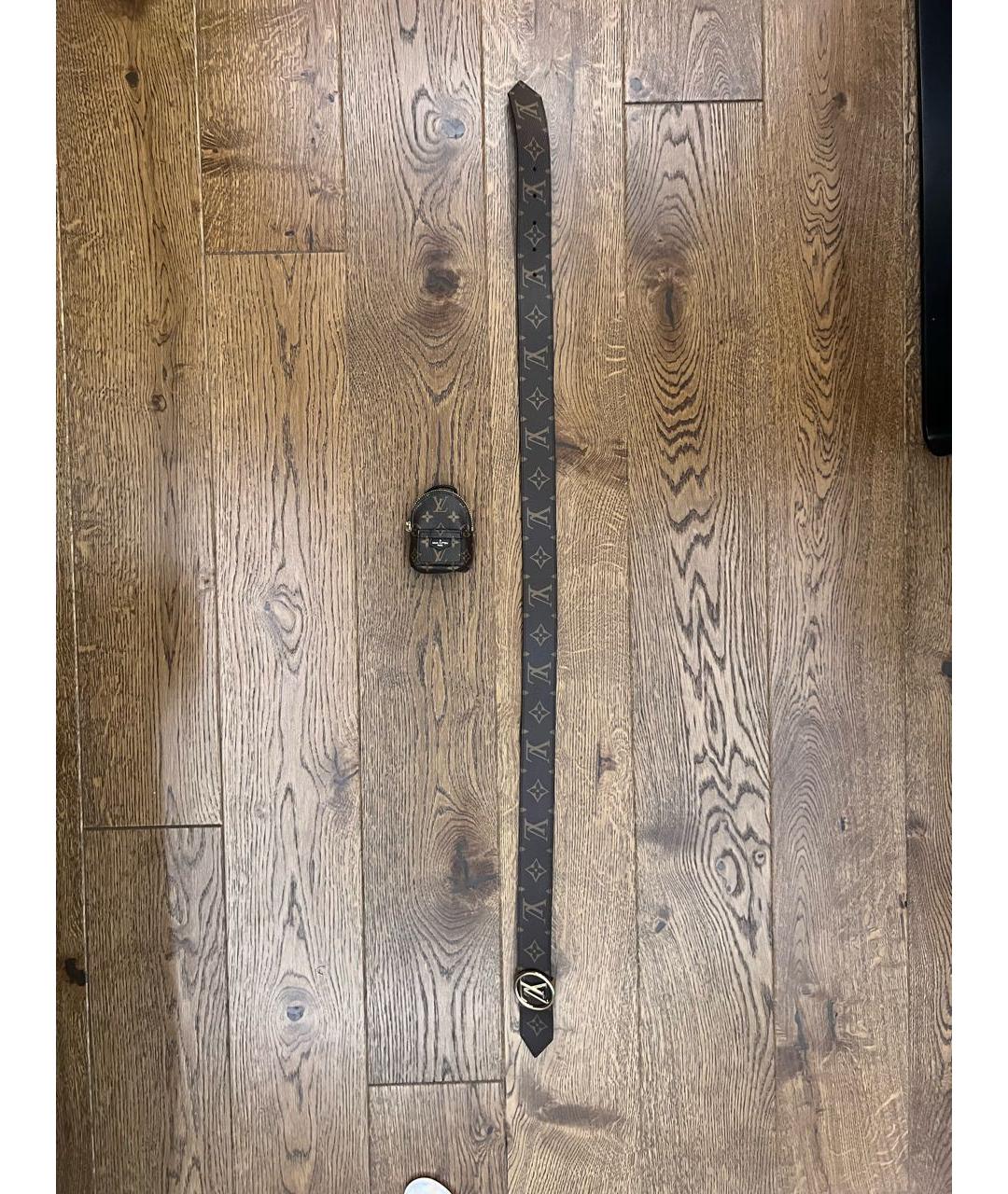 LOUIS VUITTON Коричневый ремень, фото 5