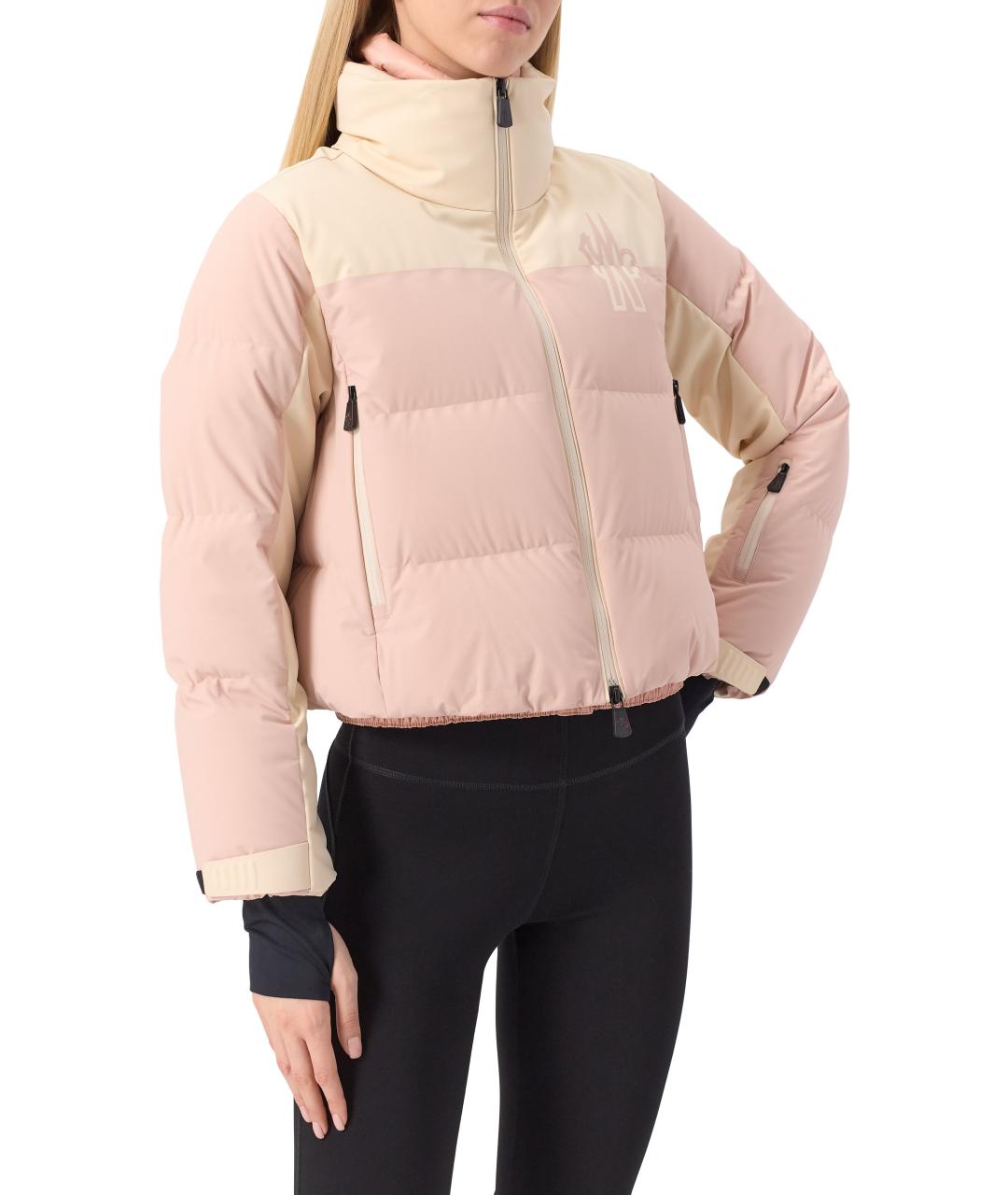 MONCLER GRENOBLE Розовый пуховик, фото 2