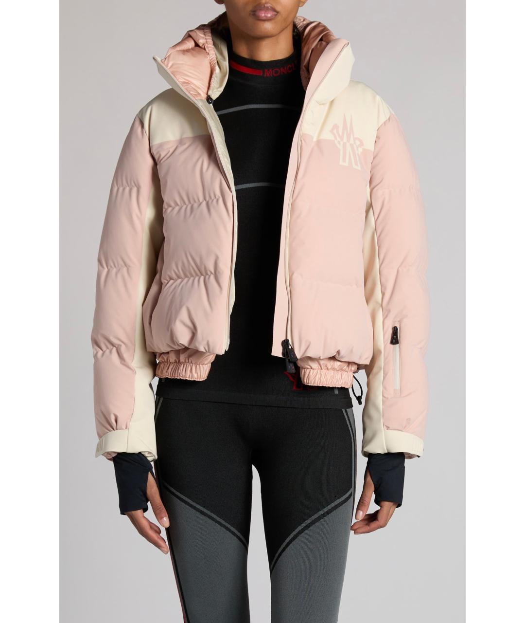 MONCLER GRENOBLE Розовый пуховик, фото 5