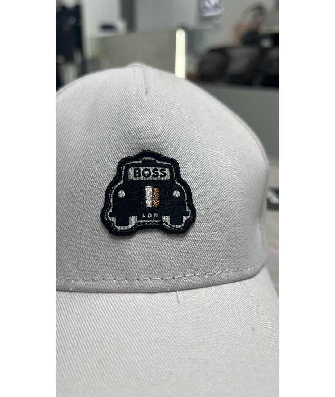 HUGO BOSS Белая хлопковая кепка, фото 4