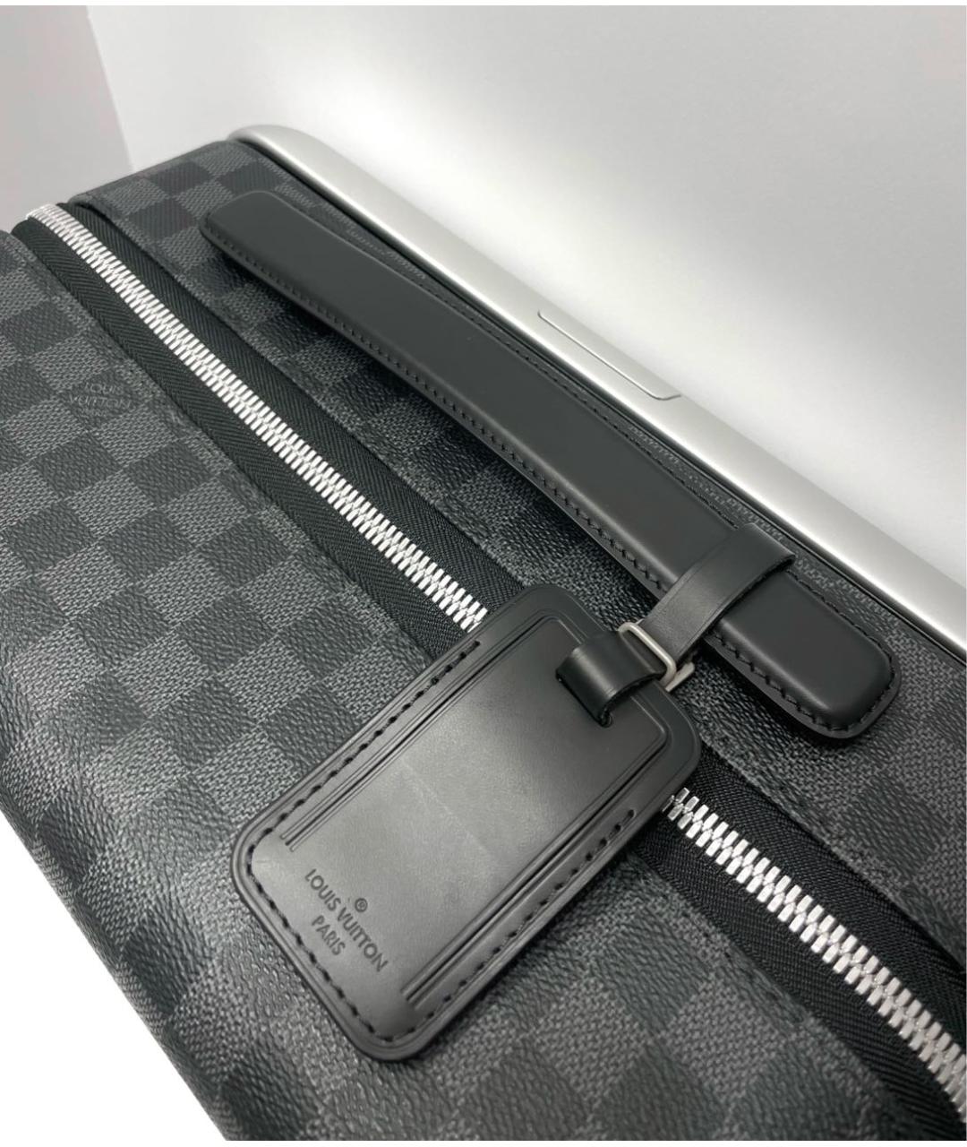 LOUIS VUITTON Антрацитовый чемодан, фото 8