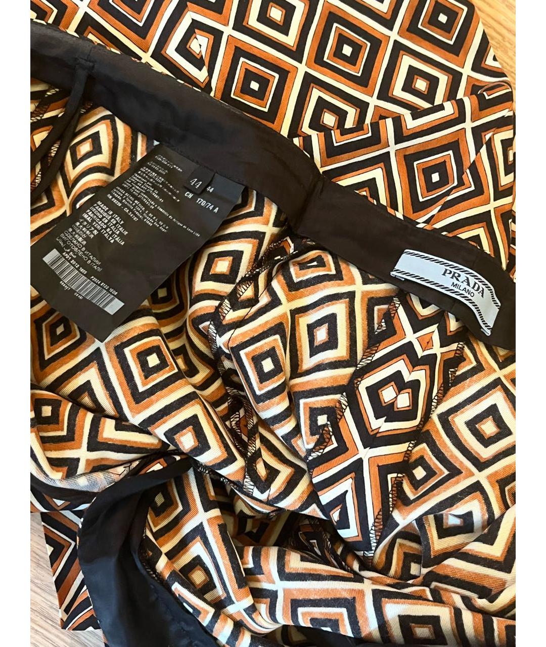 PRADA Мульти прямые брюки, фото 5