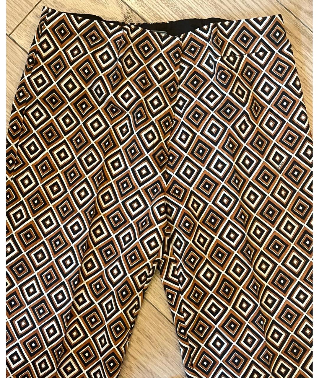 PRADA Мульти прямые брюки, фото 8