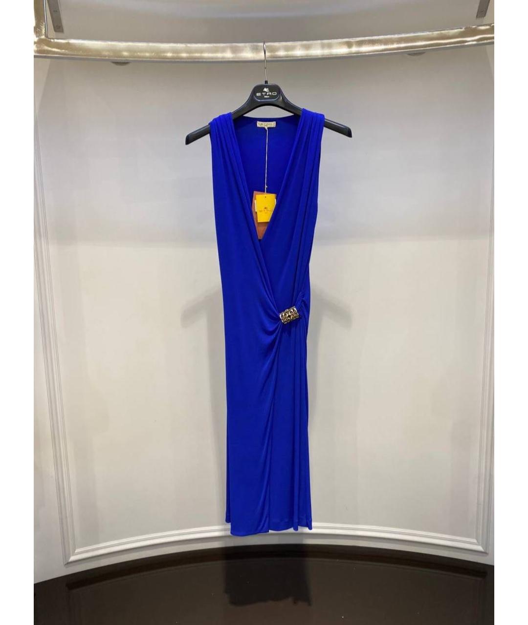 ETRO Синее повседневное платье, фото 3