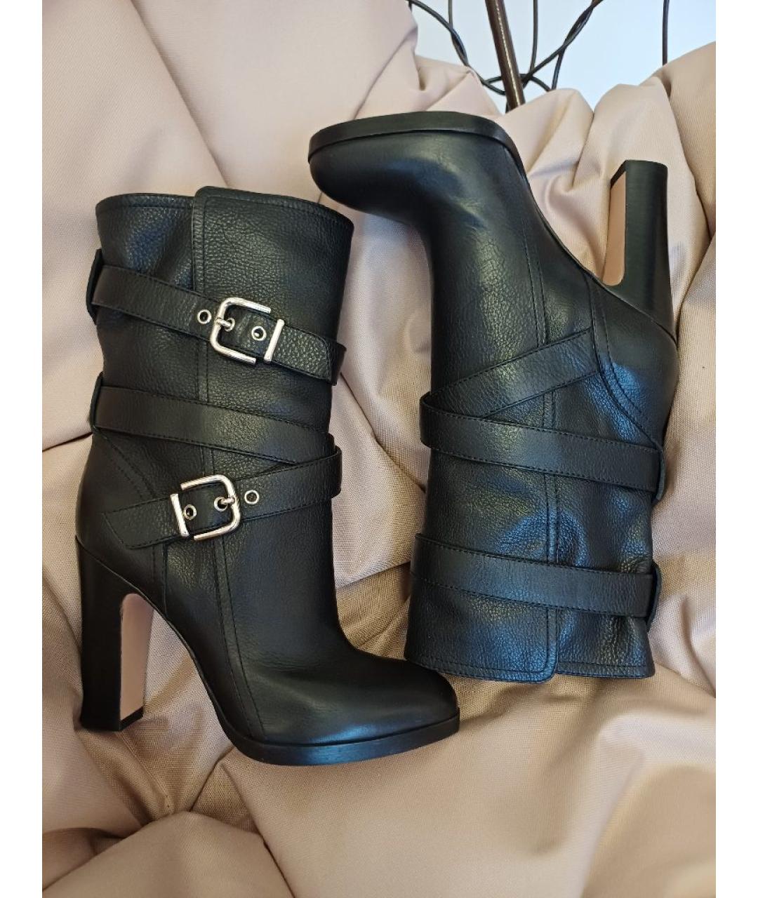 GIANVITO ROSSI Черные кожаные сапоги, фото 5