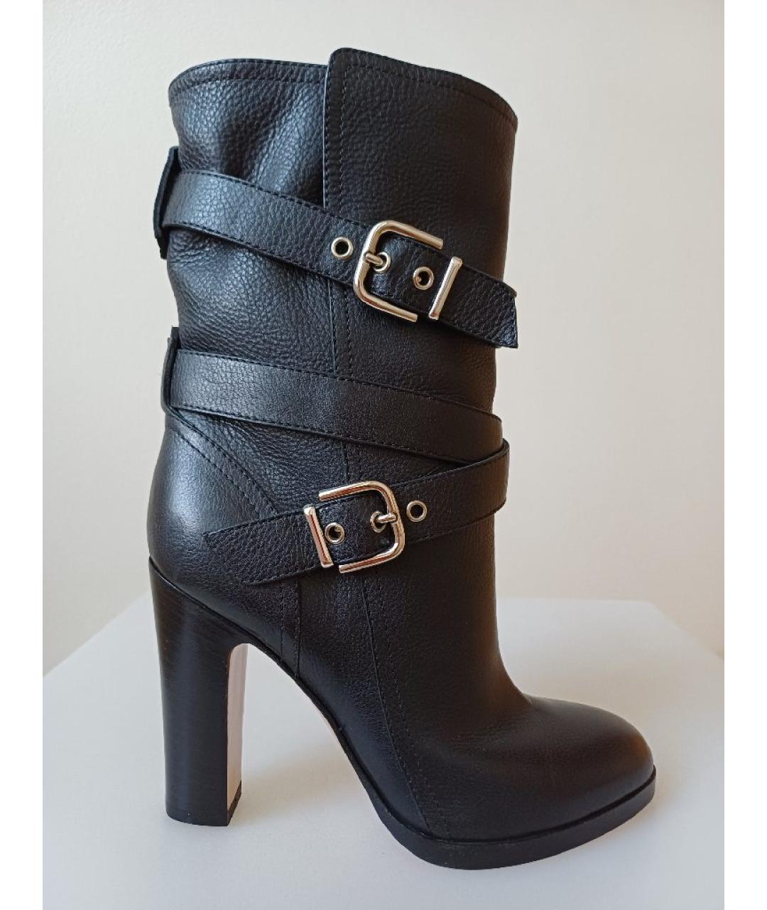 GIANVITO ROSSI Черные кожаные сапоги, фото 9