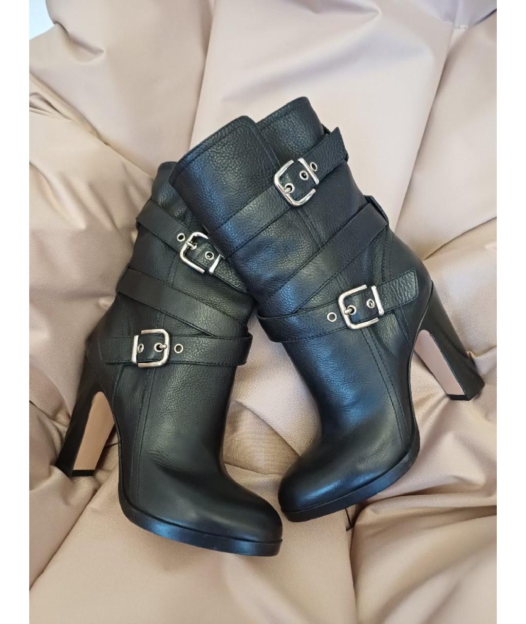 GIANVITO ROSSI Черные кожаные сапоги, фото 2