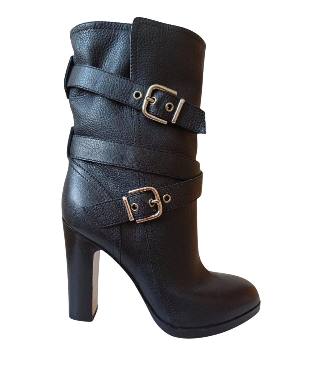 GIANVITO ROSSI Черные кожаные сапоги, фото 1