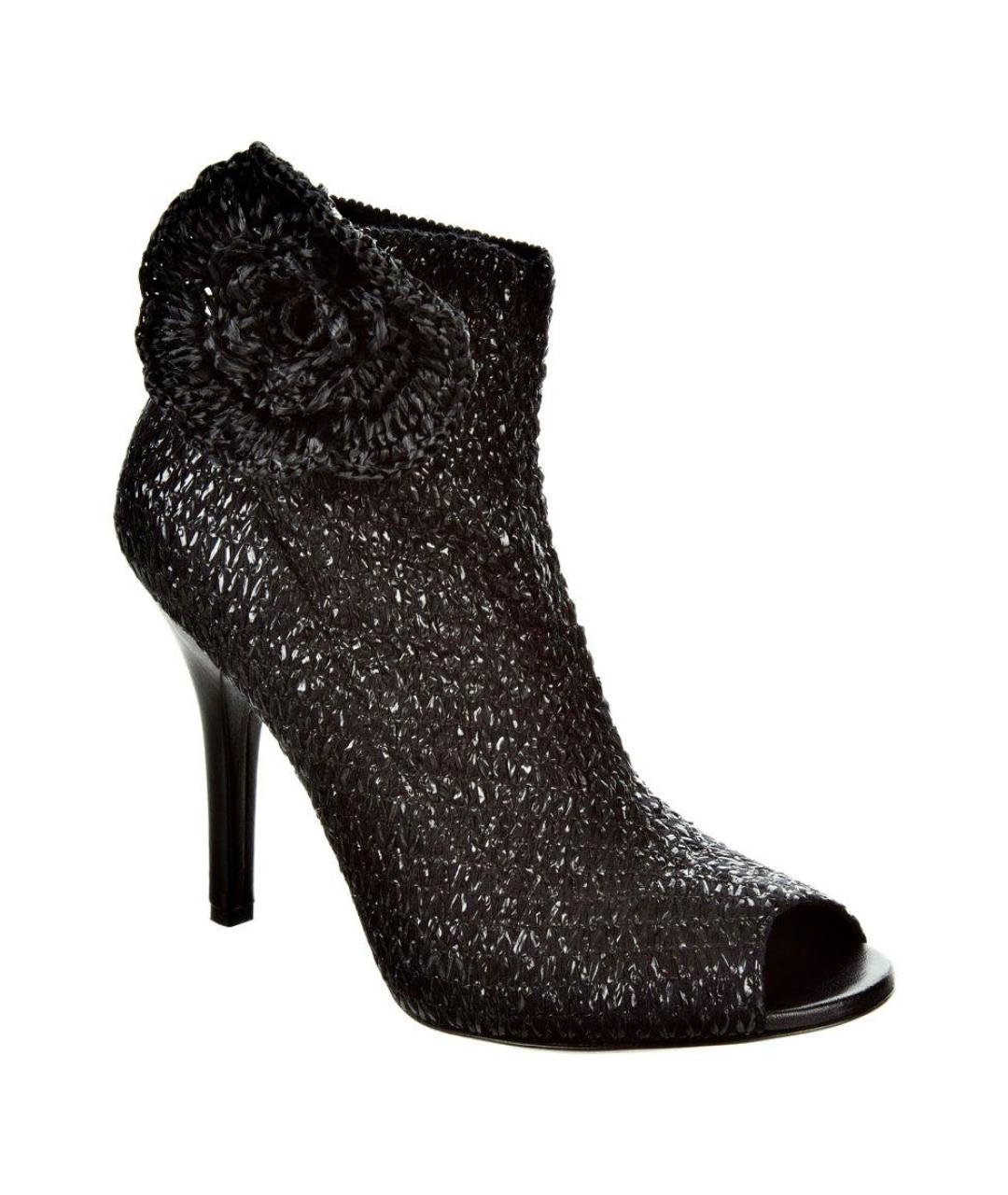 DOLCE&GABBANA Черные текстильные туфли, фото 1