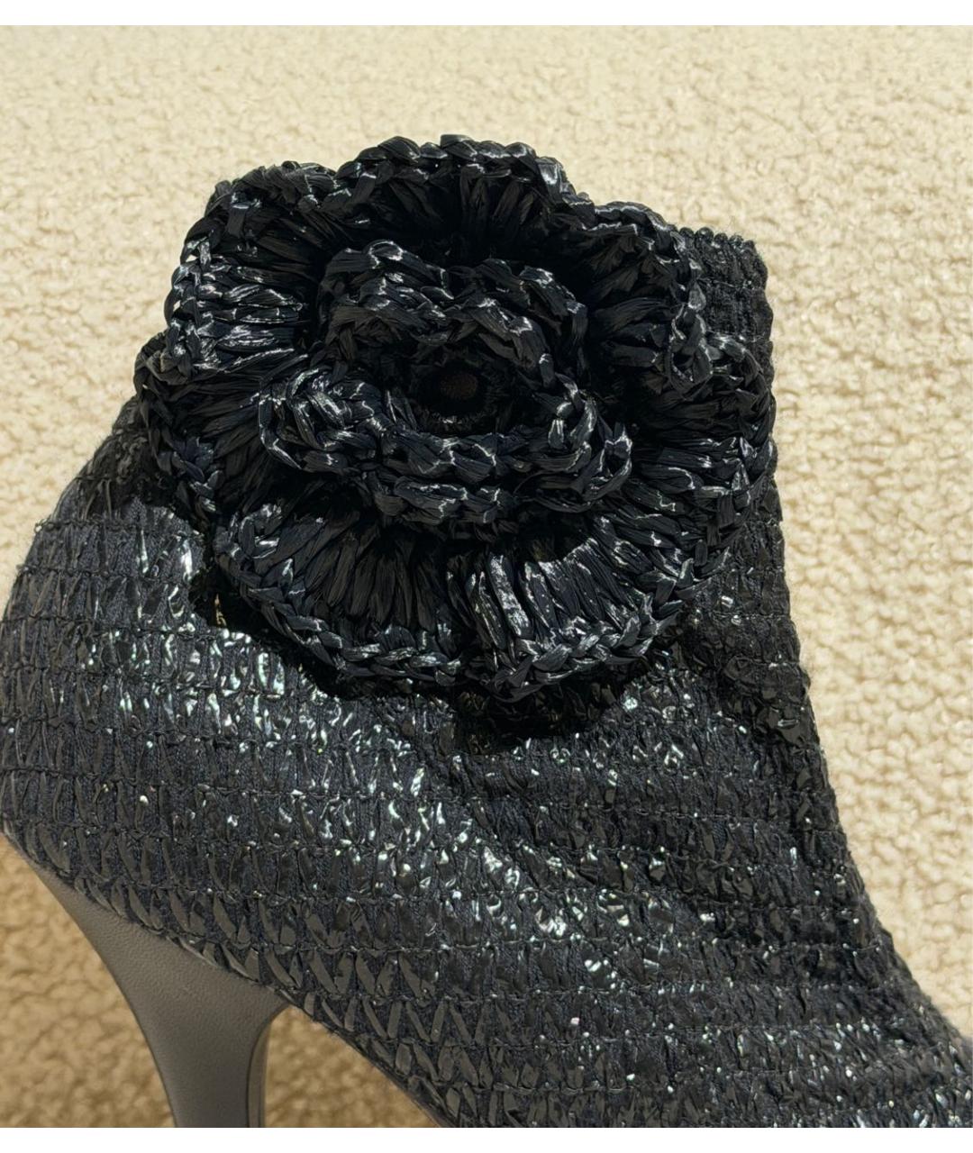 DOLCE&GABBANA Черные текстильные туфли, фото 3