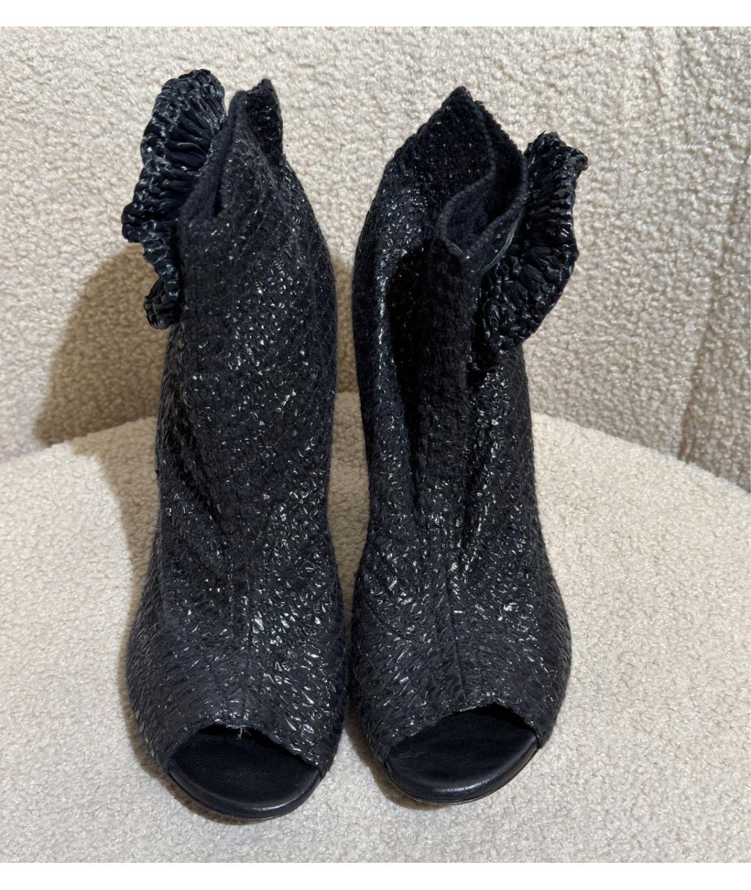 DOLCE&GABBANA Черные текстильные туфли, фото 2