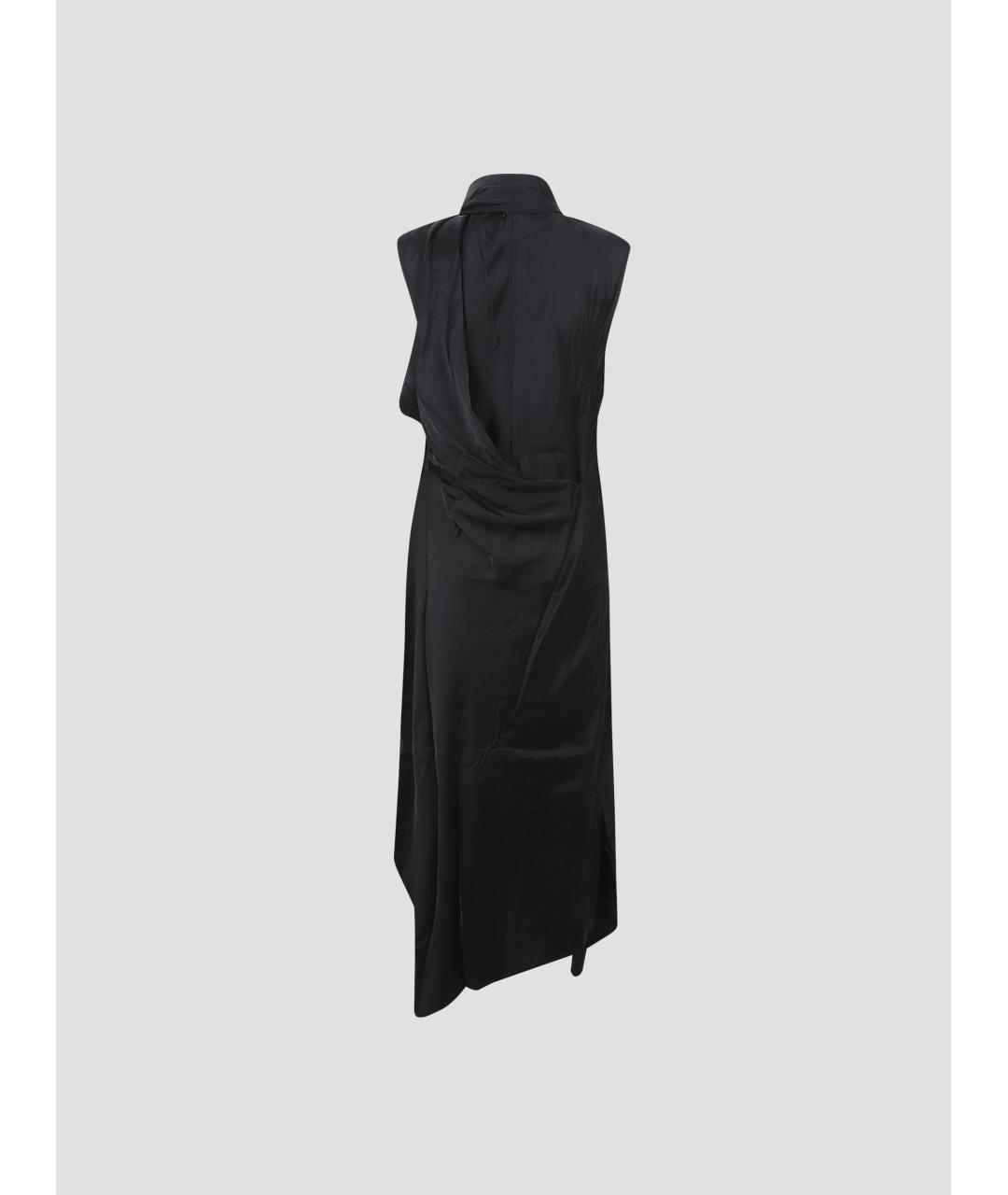 ACNE STUDIOS Черное вискозное вечернее платье, фото 2