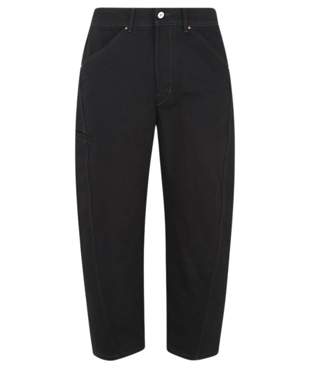 LEMAIRE Черные хлопковые прямые джинсы, фото 1