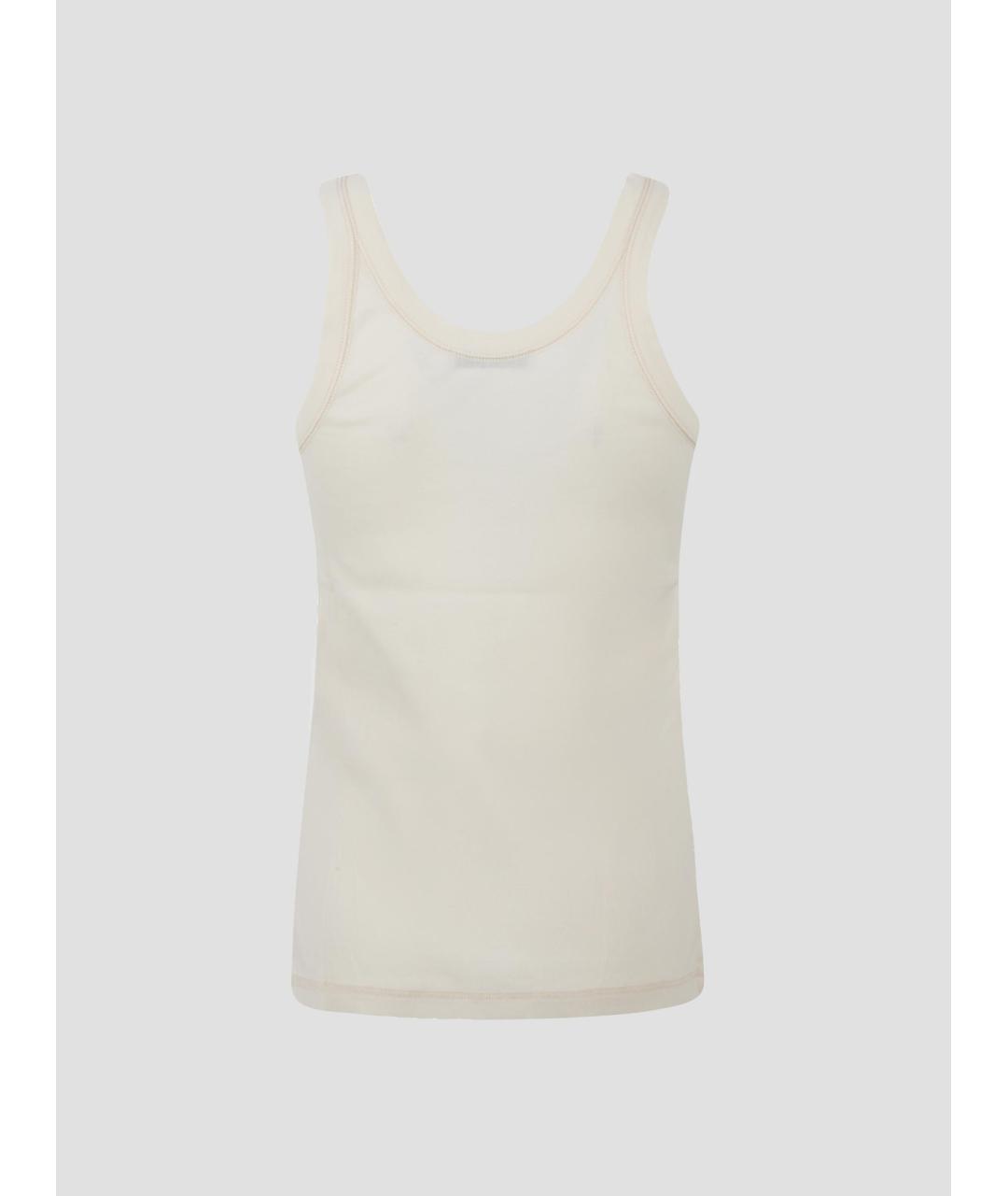 LEMAIRE Бежевая хлопковая майка, фото 2