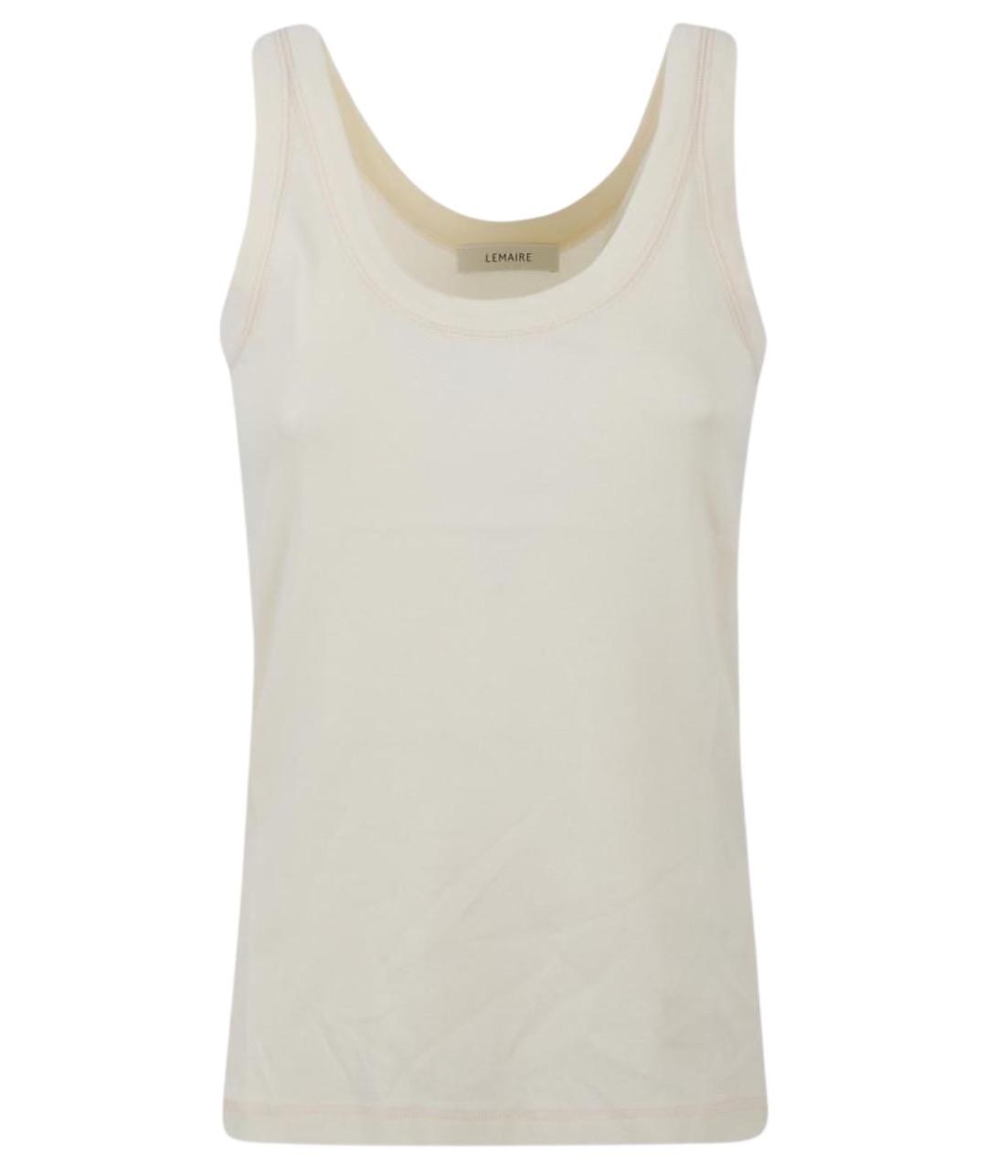 LEMAIRE Бежевая хлопковая майка, фото 1