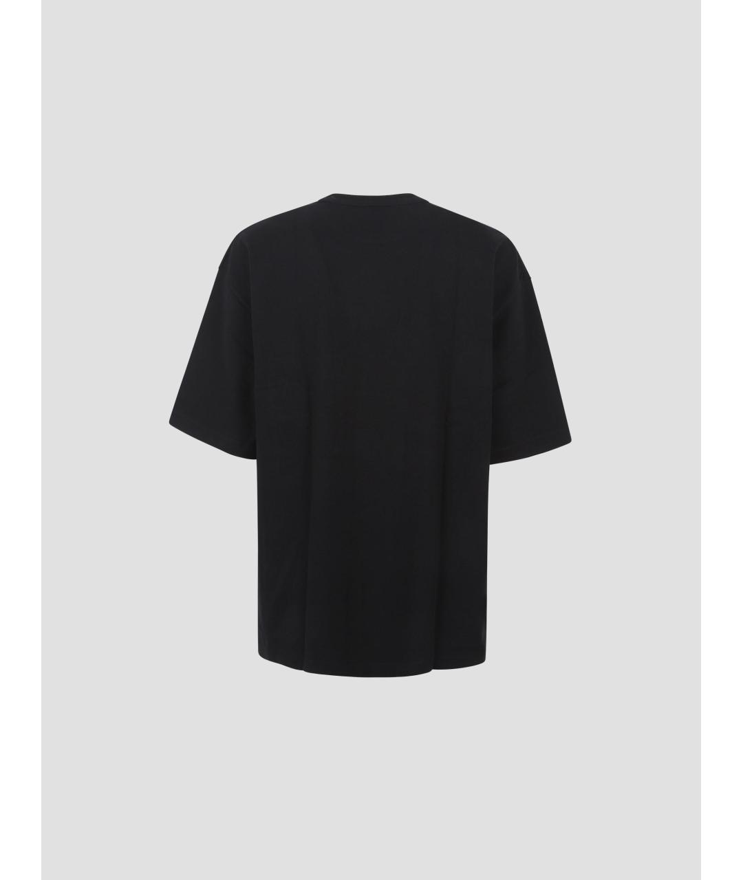 LEMAIRE Черная хлопковая футболка, фото 2